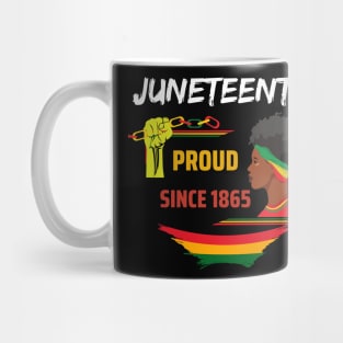 Juneteenth Proud since 1865 black pride Mug